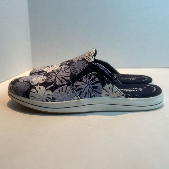 Clark’s Cloudstepper Breeze Shore Mules. Women’s 9.5M. Tropical Print. Washable - Picture 6 of 8